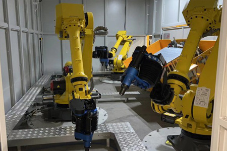 新能源汽車電池殼體CMT焊后打磨項目